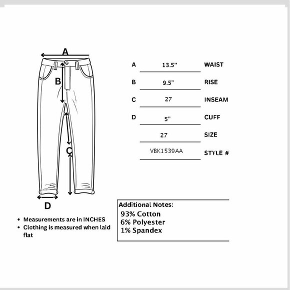 KanCan Distressed Blue Skinny Ankle Jeans - Picture 7 of 7